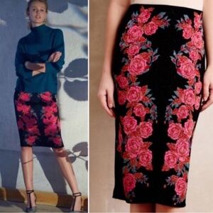 Anthropologie Ekaterina Kukhareva for Made in Kind Rose Skirt